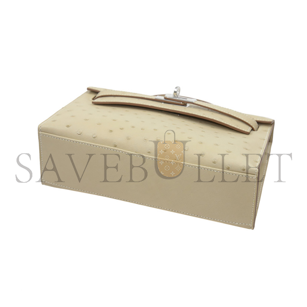 H**mes master handbags kelly clutch bag parchemin (22*14*7cm)